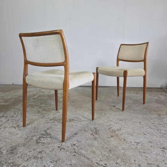 2x Niels Møller modello 80, sedia da pranzo danese teak anni '60 – Sedie e poltrone, Mid Century Modern (photo 7 of 23)