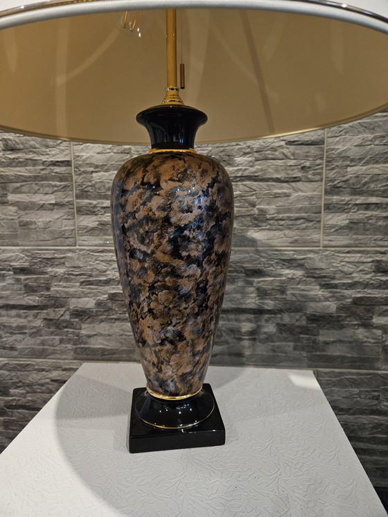 Image 1 of Stijlvolle keramische tafellamp in vintage stijl