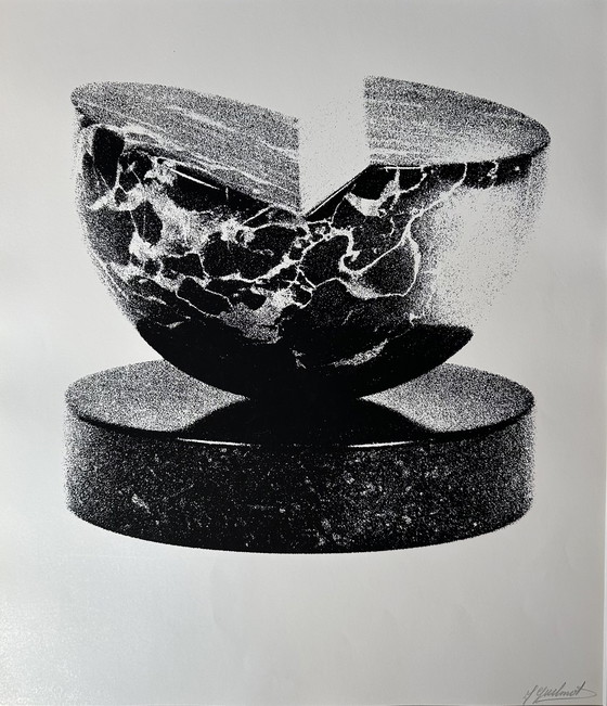 Image 1 of Genummerde zeefdruk - Jacques Guilmot - Gesigneerd