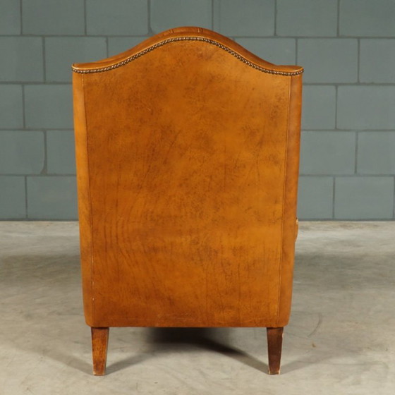 Fauteuil vintage en cuir marron – Wood, Leather (photo 4 of 16)