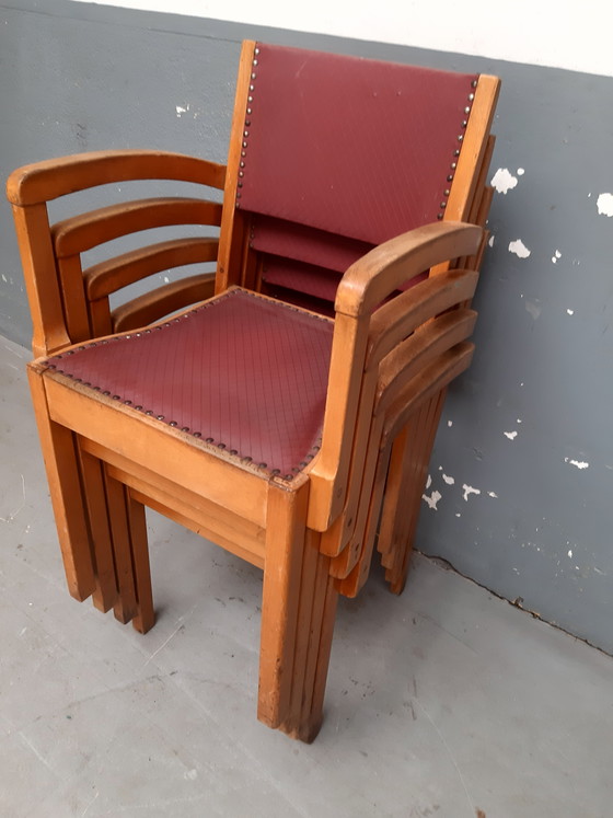 Image 1 of 4 vintage mcm dining chairs Tijsseling