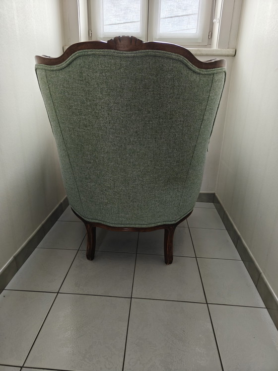 Image 1 of Fauteuil Louis XV capitonné