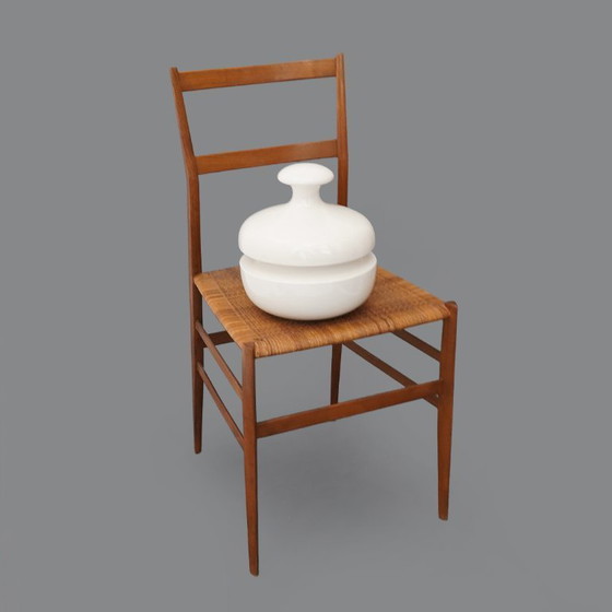 Image 1 of Vaso in ceramica bianca con coperchio di Enzo Bioli per Il Picchio, anni '70