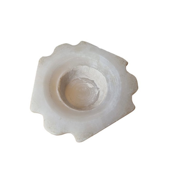 Image 1 of Antique alabaster tea light holder on base
