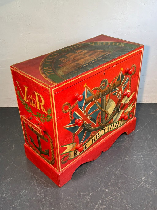 Handpainted Sea Chest