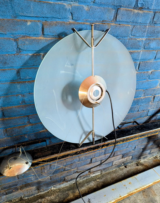 Image 1 of Vintage Spaceage Hanglamp Glas/Staal Arpyen