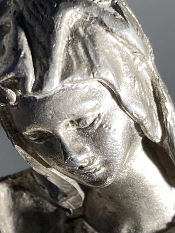 Image 1 of Piccola statua raffigurante la Pietà di Michelangelo, vintage anni '80