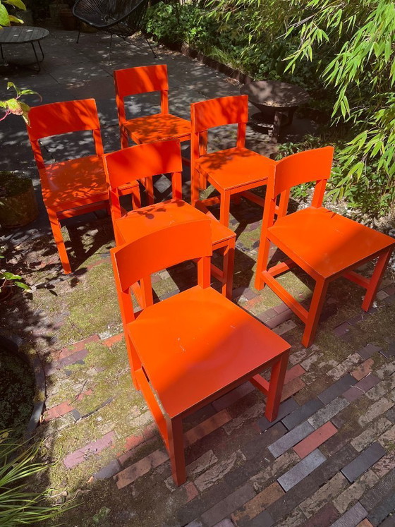 6 x Orange Shaker AVL from Moooi – Dining chairs, Wood (photo 14 of 15)