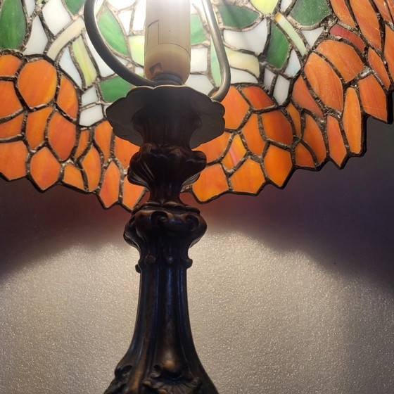 Stained Glass Art Deco Style Tyffany Table Lamp – Tiffany (photo 6 of 13)