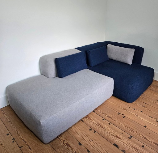 Sofá esquinero Hay Mags Soft en dos secciones, de lana