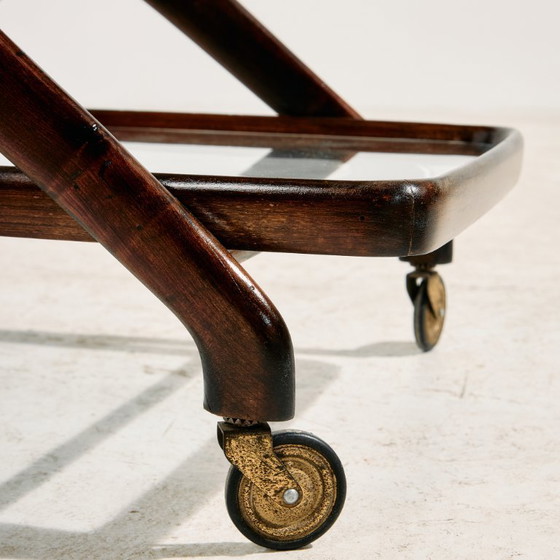 Image 1 of MK11608 Carrello in legno di ontano restaurato da Cesare Lacca per Cassina