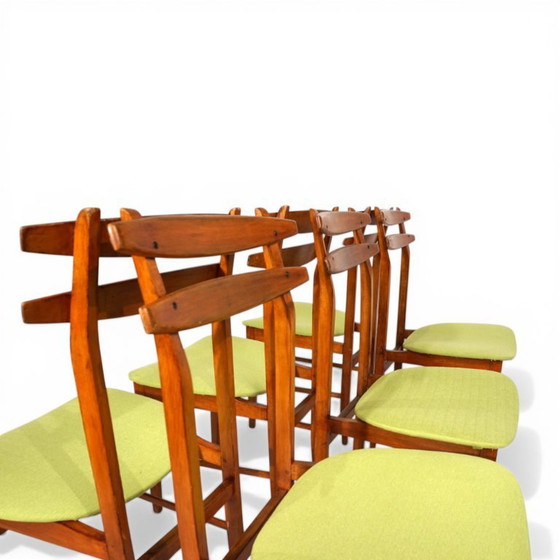 Image 1 of Ensemble de 6 chaises de salle à manger par Amma Torino, 1960