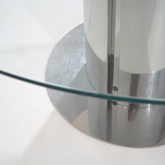 Mesa “Cidonio” de Antonia Astori para Driade, años 70 – Mesas de comedor, Glass, Metal (photo 9 of 13)