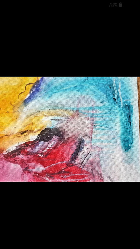 Image 1 of Abstract schilderij,Go Inside