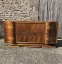 Buffet Art Déco français - Bois d'orme ronce brillant - Années 20