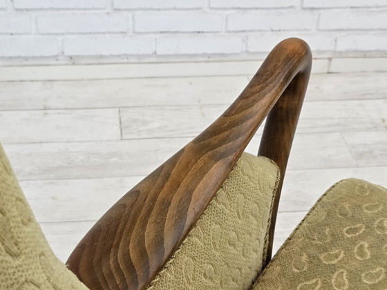 Image 1 of Poltrona danese degli anni '60 di Slagelse Møbelværk, modello 157, velluto