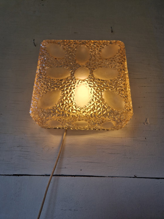 Image 1 of Vintage plafondlamp of wandlamp glas