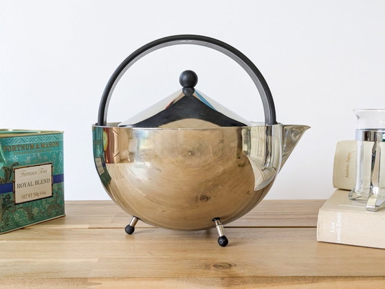 Tetera Bodum "Teaball" de Carsten Jørgensen, acero inoxidable, años 80 Memphis – Accesorios de cocina, Metal (photo 16 of 16)