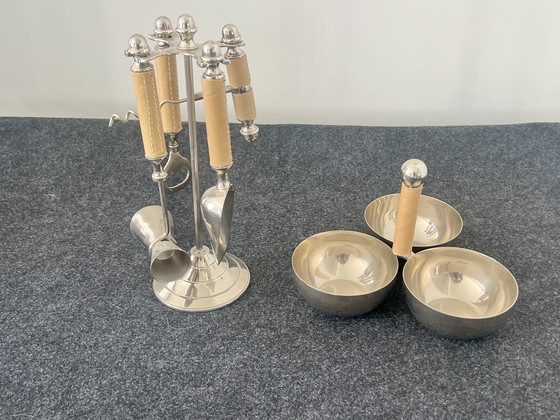 Image 1 of Juego de cubiertos y accesorios para servir de acero inoxidable