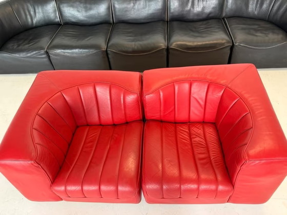 Image 1 of Canapé en cuir Tito Agnoli Novemila Arflex Canapé Fauteuil Design