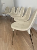 Set di 6 iconiche sedie da pranzo in pelle Cassina Caprice 245 di Philippe Starck