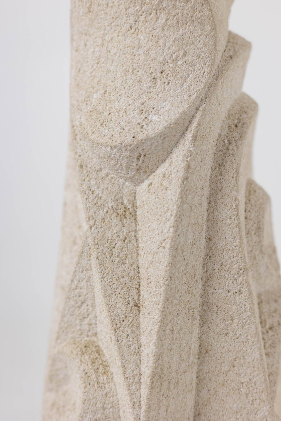 Image 1 of Lampada in pietra intagliata, anni '70