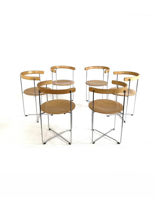 6x Design-Klappstuhl 'Soley', Kusch & Co '80