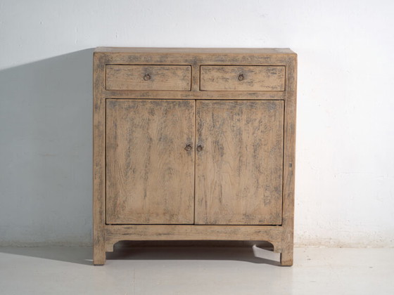 Buffet ancien en pin avec deux tiroirs et deux portes – Chine, vers 1930 – Vaisseliers (photo 27 of 40)