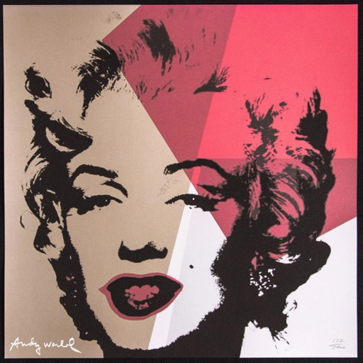 Litografía "Marilyn Monroe" del Museo de Arte Carnegie de 1986, basada en Andy Warhol