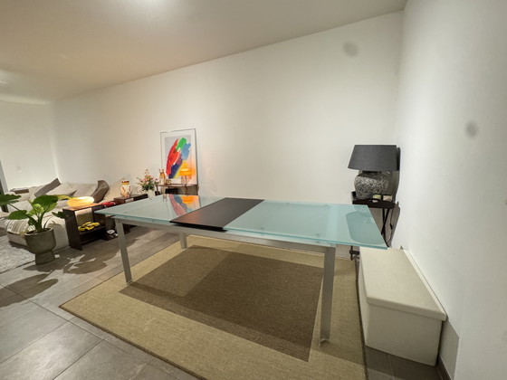 Image 1 of B&B Italia extendable designer dining table, Paolo Piva, glass