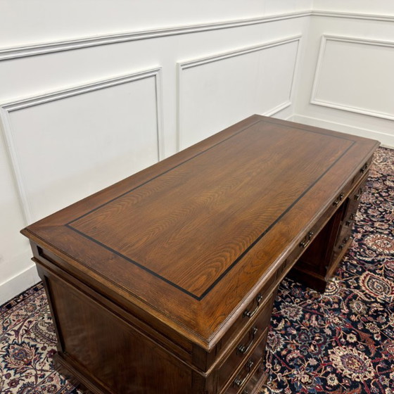 Scrivania Classica Inglese Eichholtz – Scrivanie, Wood, Brass (photo 14 of 17)
