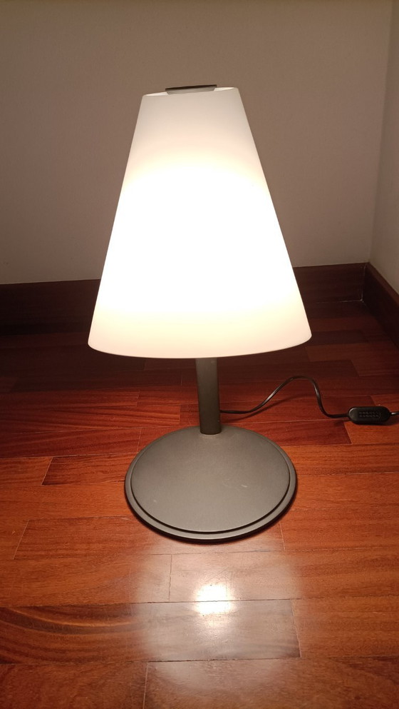 Image 1 of Two Leucos Micene T46 and T68 table lamps designed by Renato Toso and Giovanna Noti Massari