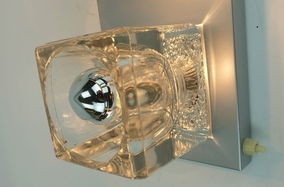 Image 1 of no. 2 of 2: vintage mid century peill & putzler SCONCE with 2 glass cubes 1960s/70s wall light