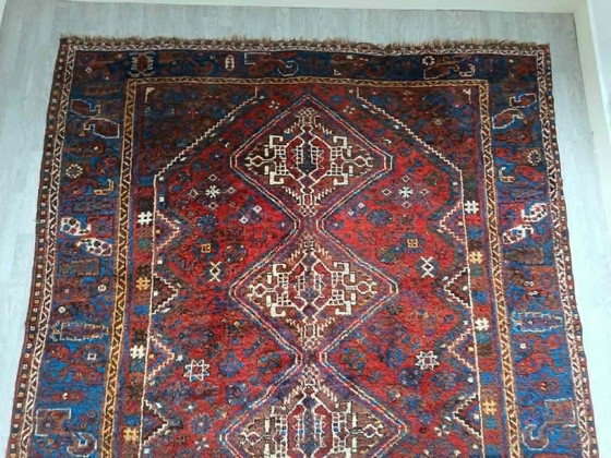 Image 1 of Tapis Persan Shiraz Noué Main