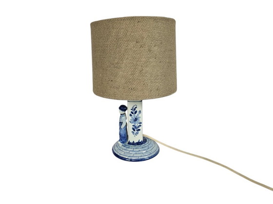 Image 1 of Delft Blue - Table lamp - Ceramics - Holland - 1950s
