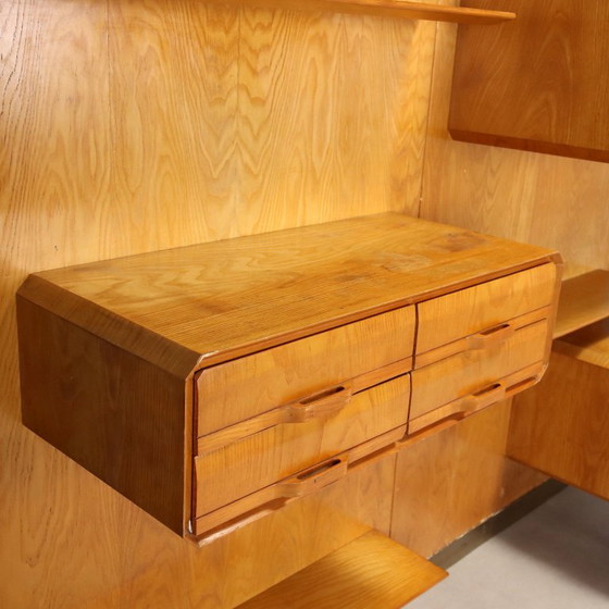 Esdoornhouten wandboekenkast uit de jaren 60 – Boekenkasten, Wood (photo 6 of 16)
