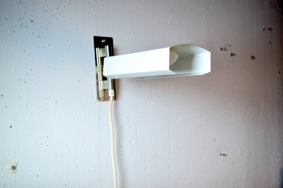 Lampada da parete Space Age 1970s Vintage Bianca Faretto – Pfäffle, Faretti, Metal, Mid Century Modern (photo 6 of 6)
