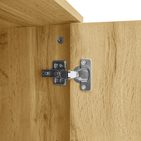 Image 1 of Urban Meuble buffetkast met 2 deuren en 3 laden in hout look 150*38*77cm