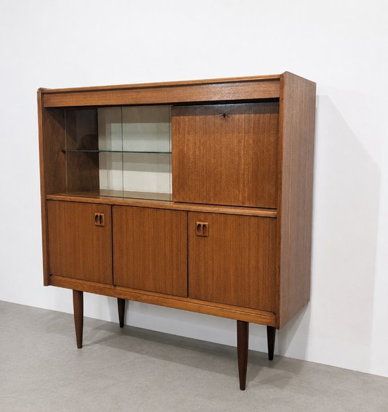 Image 1 of Credenza alta vintage scandinava in teak, anni '60