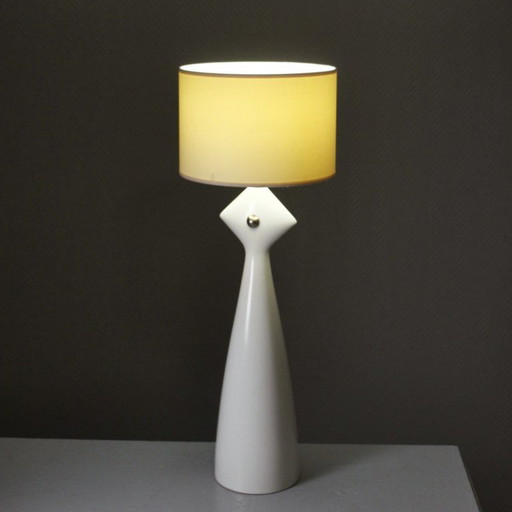 Kostka France - Grande lampe céramique design post-moderniste 1990s – tafellampen, Ceramic