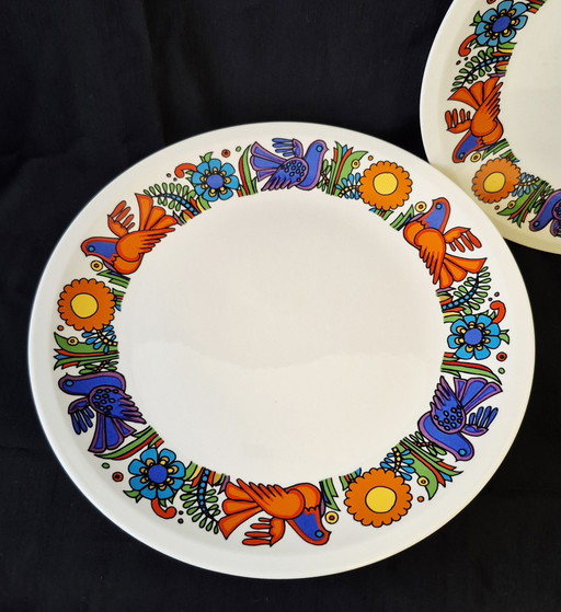 8 platos llanos Acapulco Villeroy & Boch, grandes, 24 cm