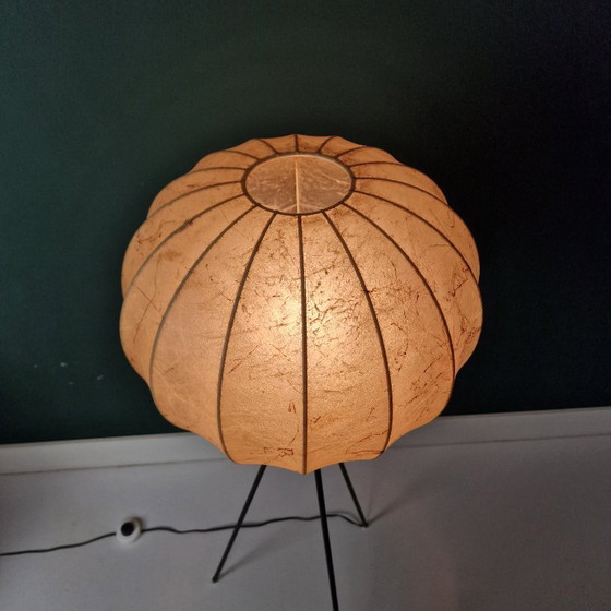 Image 1 of Lampadaire vintage en forme de cocon de Goldkant Leuchten – Allemagne, années 1960/70