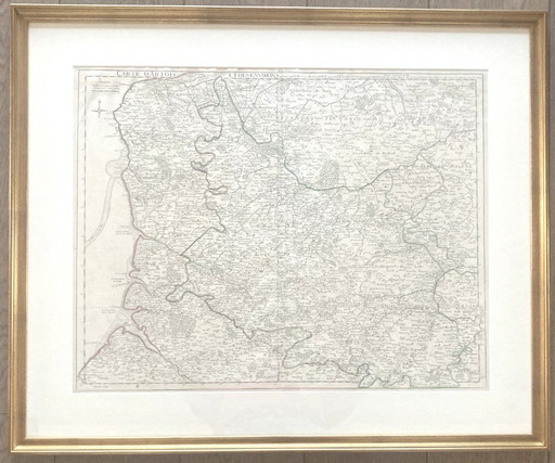 Perfekt gerahmter Stich von 1711: Artois – Delisle - Derosier