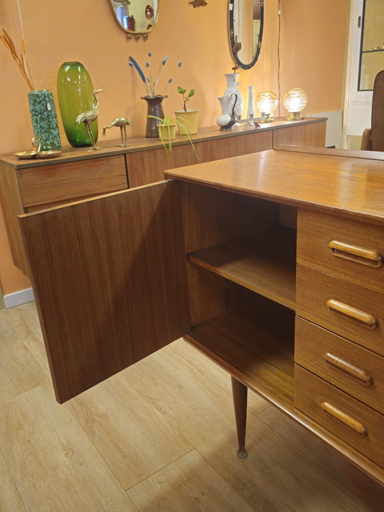Image 1 of Vintage Sideboard Lowboard TV Cabinet Cupboard Drawers 220 cm