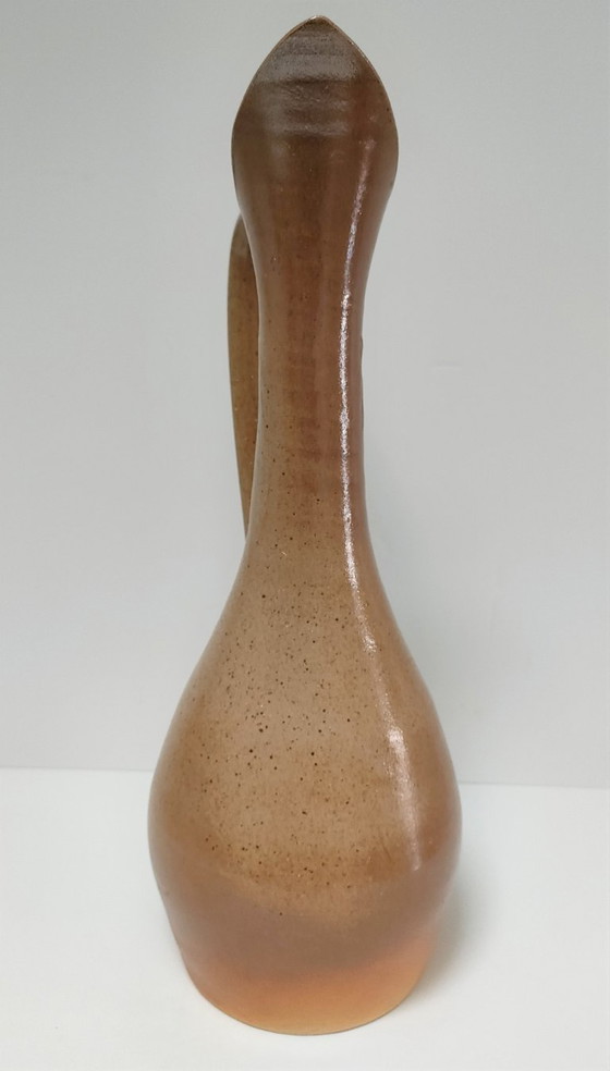 Image 1 of Pyriet aardewerken kan, jaren 70, hoogte 40,5 cm