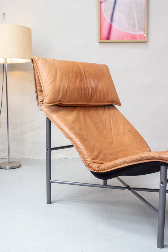 Image 1 of Poltrona lounge IKEA Skye vintage in pelle anni '90