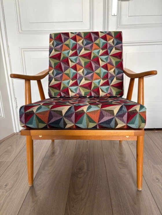 Image 1 of 2 Vintage Fauteuil Ton jaren 50-60's