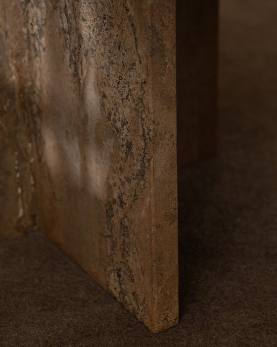 Image 1 of Vintage travertine coffee table, 1970s