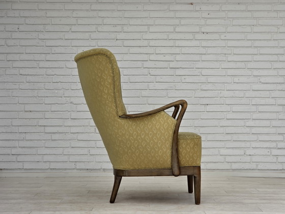 Image 1 of Poltrona danese degli anni '60 di Slagelse Møbelværk, modello 157, velluto