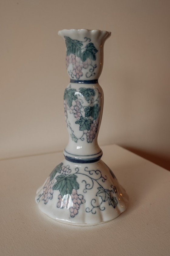 Image 1 of chandelier en porcelaine vintage pour bougie de table